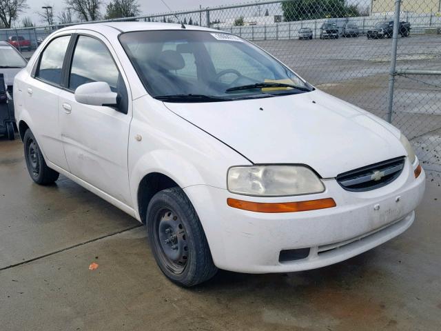 KL1TD52695B347605 - 2005 CHEVROLET AVEO BASE თეთრი ფოტო 1