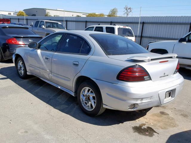 1G2NF52E04M700596 - 2004 PONTIAC GRAND AM S SILVER photo 3