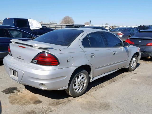 1G2NF52E04M700596 - 2004 PONTIAC GRAND AM S SILVER photo 4