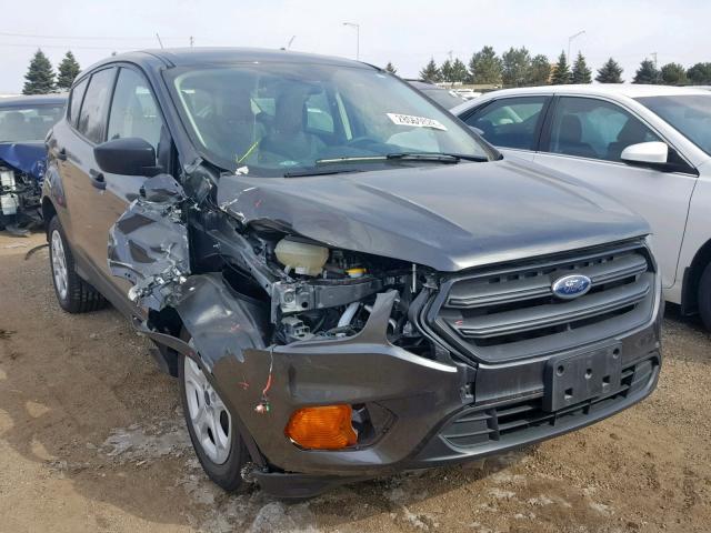 1FMCU0F73JUD01180 - 2018 FORD ESCAPE S GRAY photo 1