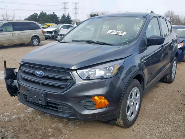 1FMCU0F73JUD01180 - 2018 FORD ESCAPE S GRAY photo 2