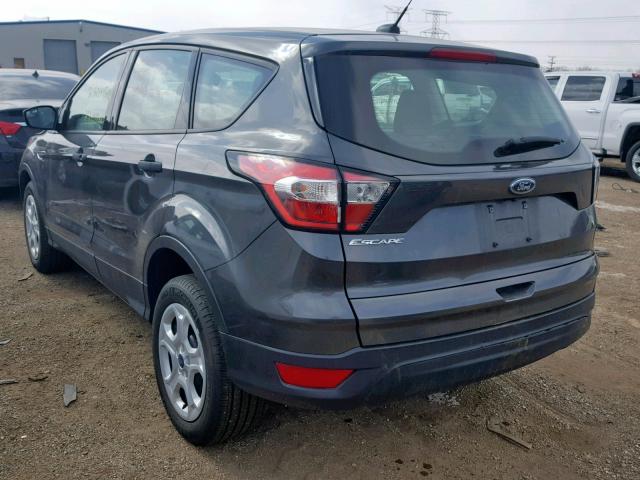 1FMCU0F73JUD01180 - 2018 FORD ESCAPE S GRAY photo 3