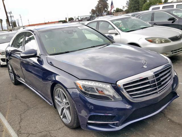 WDDUG8CB9HA296558 - 2017 MERCEDES-BENZ S 550 BLUE photo 1