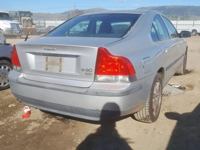 YV1RH58D822122370 - 2002 VOLVO S60 2.5T GRAY photo 4