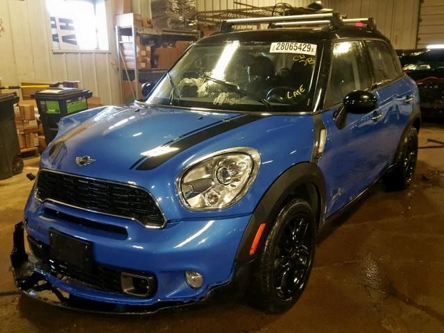 WMWZC5C58CWL60098 - 2012 MINI COOPER S C BLUE photo 2