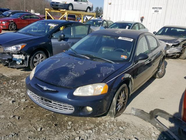 1C3AL56U71N581878 - 2001 CHRYSLER SEBRING LX BLACK photo 2