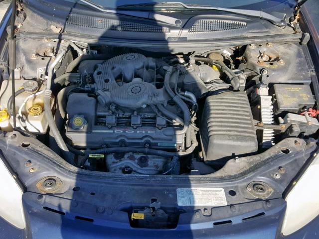 1C3AL56U71N581878 - 2001 CHRYSLER SEBRING LX BLACK photo 7