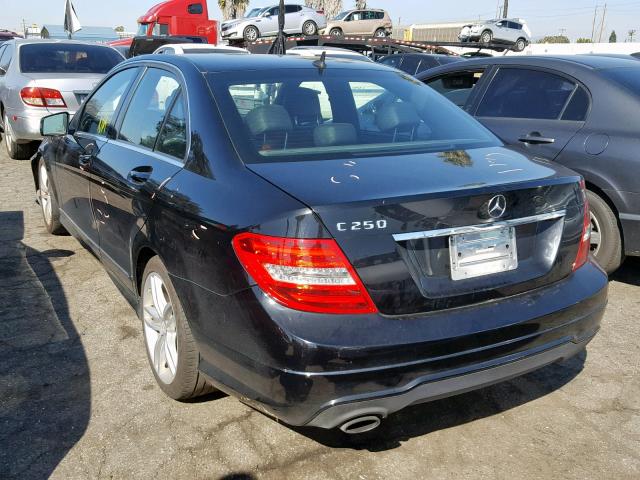 WDDGF4HB8DR271406 - 2013 MERCEDES-BENZ C 250 BLACK photo 3