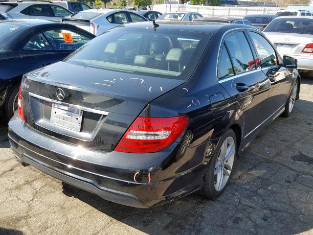 WDDGF4HB8DR271406 - 2013 MERCEDES-BENZ C 250 BLACK photo 4