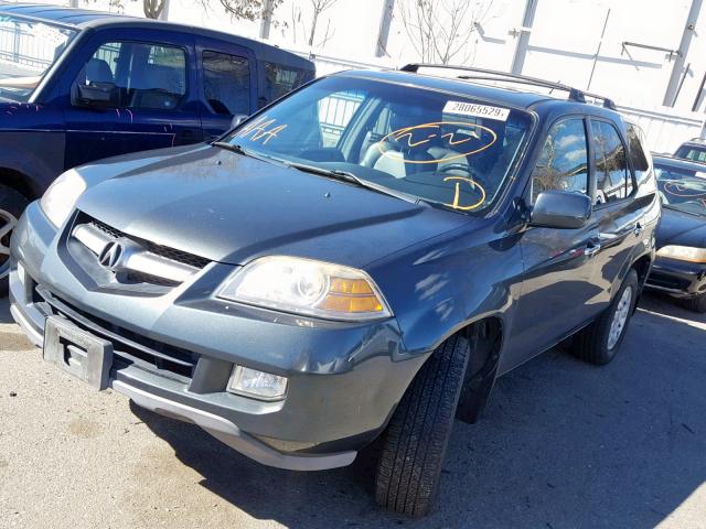 2HNYD18674H520584 - 2004 ACURA MDX TOURIN GRAY photo 2