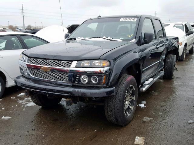 1GCDT13E298110021 - 2009 CHEVROLET COLORADO BLACK photo 2