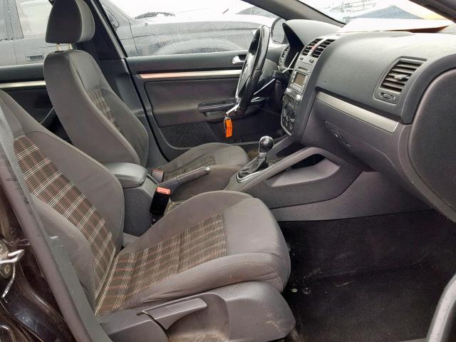 3VWDJ71K88M092858 - 2008 VOLKSWAGEN GLI შავი ფოტო 5