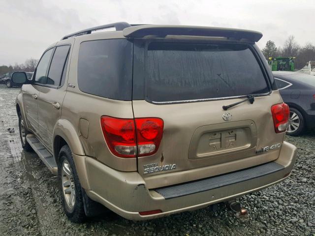 5TDBT48A25S237730 - 2005 TOYOTA SEQUOIA LI TAN photo 3