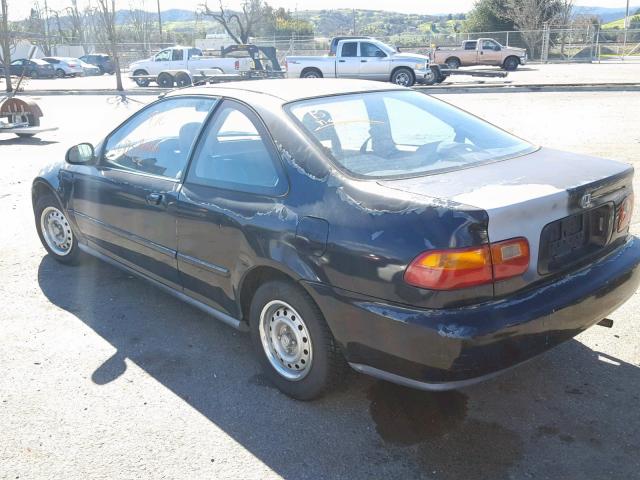 2HGEJ2128SH541487 - 1995 HONDA CIVIC DX BLACK photo 3