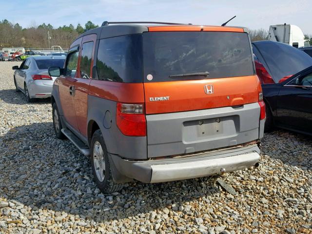 5J6YH17583L012851 - 2003 HONDA ELEMENT EX ORANGE photo 3