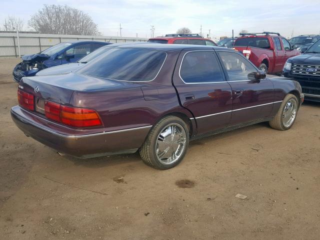 JT8UF11E8L0026400 - 1990 LEXUS LS 400 BROWN photo 4