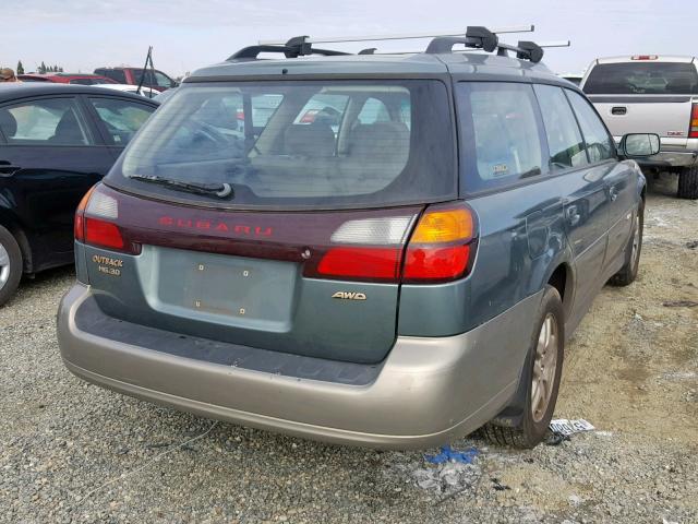 4S3BH806917624649 - 2001 SUBARU LEGACY OUT GREEN photo 4