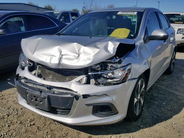 1G1JF5SB7H4110152 - 2017 CHEVROLET SONIC PREM SILVER photo 2