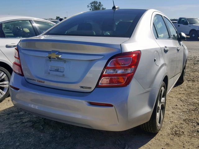 1G1JF5SB7H4110152 - 2017 CHEVROLET SONIC PREM SILVER photo 4