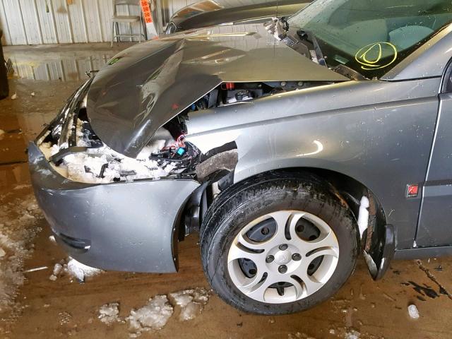 1G8AJ52FX5Z102211 - 2005 SATURN ION LEVEL GRAY photo 9