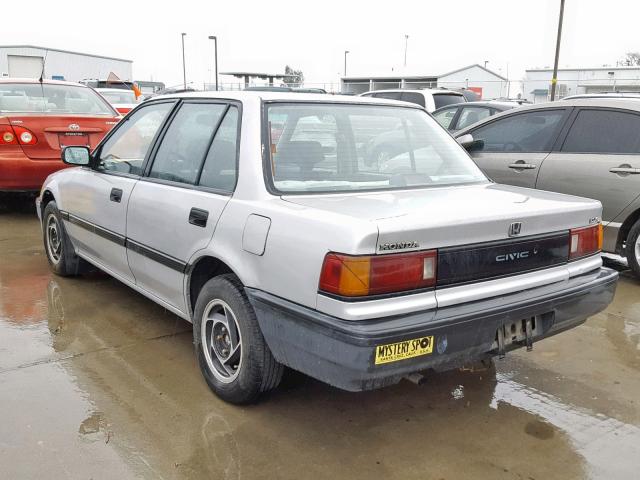 1HGED3647KA004387 - 1989 HONDA CIVIC DX GRAY photo 3