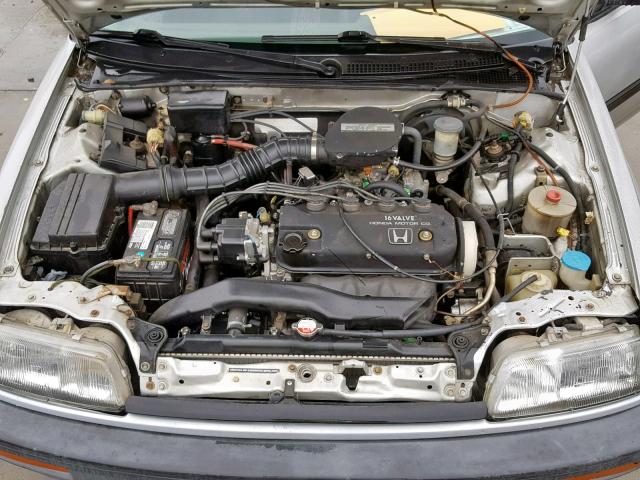 1HGED3647KA004387 - 1989 HONDA CIVIC DX GRAY photo 7