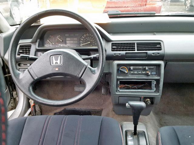 1HGED3647KA004387 - 1989 HONDA CIVIC DX GRAY photo 9