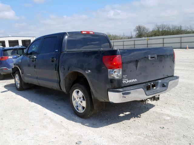 5TBEV54147S463461 - 2007 TOYOTA TUNDRA CRE BLACK photo 3