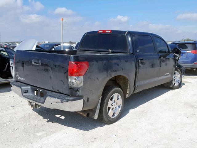 5TBEV54147S463461 - 2007 TOYOTA TUNDRA CRE BLACK photo 4