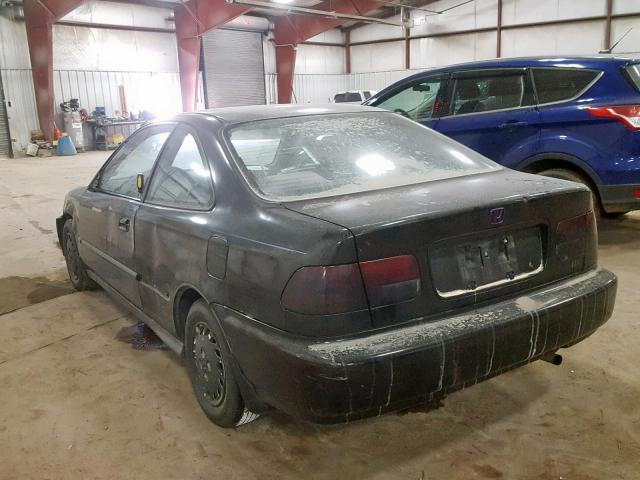 1HGEJ6124TL016826 - 1996 HONDA CIVIC DX BLACK photo 3