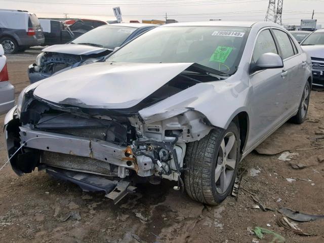 1G1ZC5EU6BF147696 - 2011 CHEVROLET MALIBU 1LT ვერცხლისფერი ფოტო 2