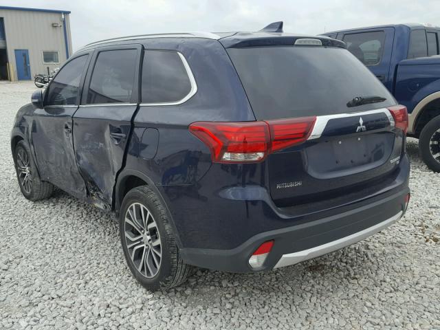 JA4AD3A31HZ029432 - 2017 MITSUBISHI OUTLANDER BLUE photo 3