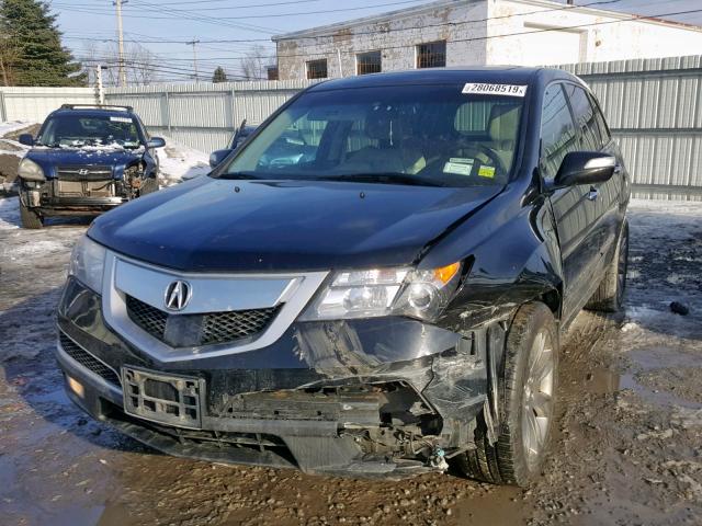 2HNYD2H57AH509187 - 2010 ACURA MDX ADVANC BLACK photo 2