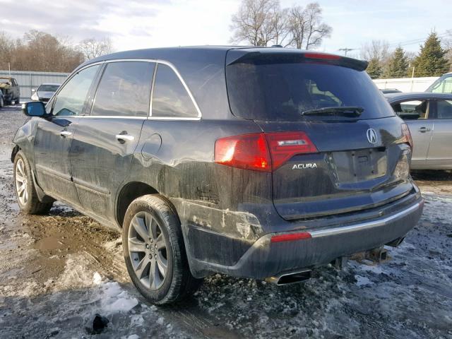 2HNYD2H57AH509187 - 2010 ACURA MDX ADVANC BLACK photo 3