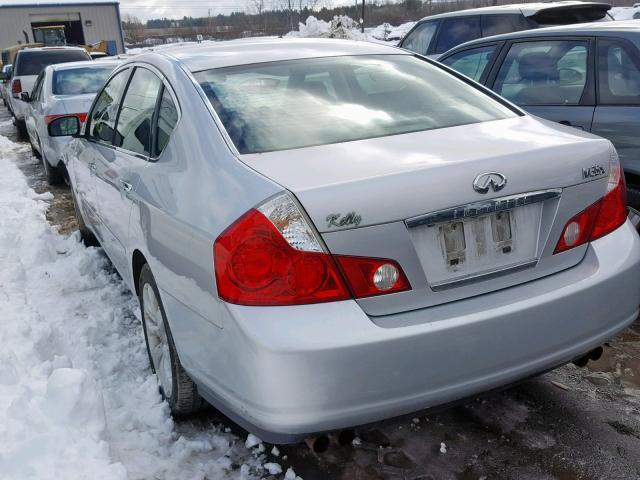 JNKAY01F27M450928 - 2007 INFINITI M35 BASE SILVER photo 3