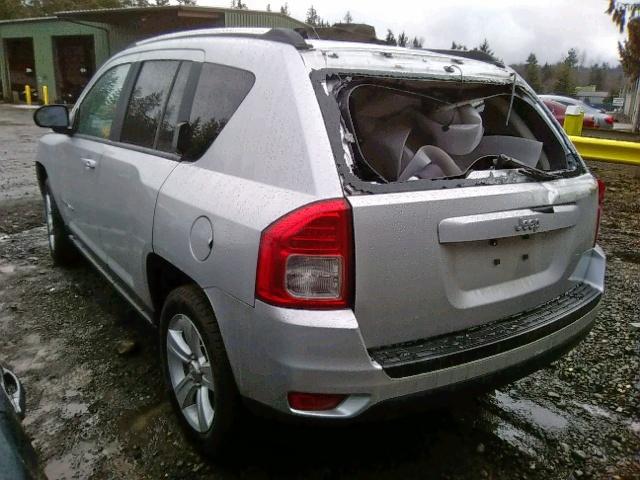 1C4NJCBA6CD579597 - 2012 JEEP COMPASS SP ვერცხლისფერი ფოტო 3