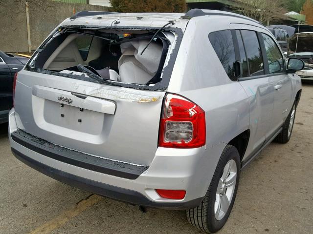 1C4NJCBA6CD579597 - 2012 JEEP COMPASS SP ვერცხლისფერი ფოტო 4