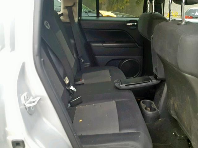 1C4NJCBA6CD579597 - 2012 JEEP COMPASS SP ვერცხლისფერი ფოტო 6