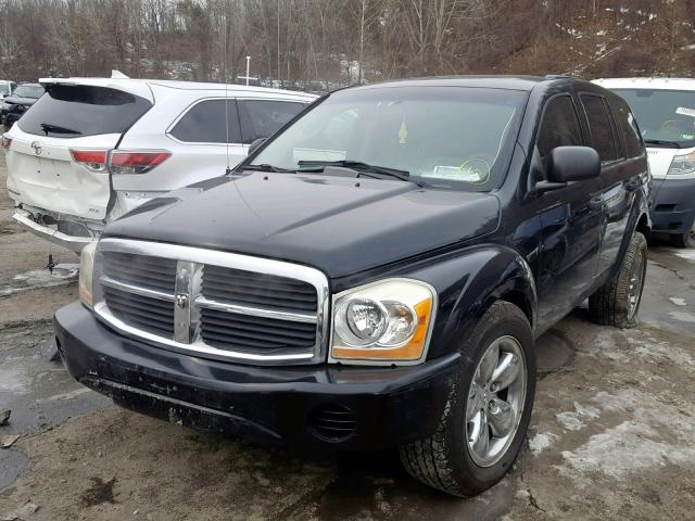 1D4HB38N74F121113 - 2004 DODGE DURANGO ST BLACK photo 2