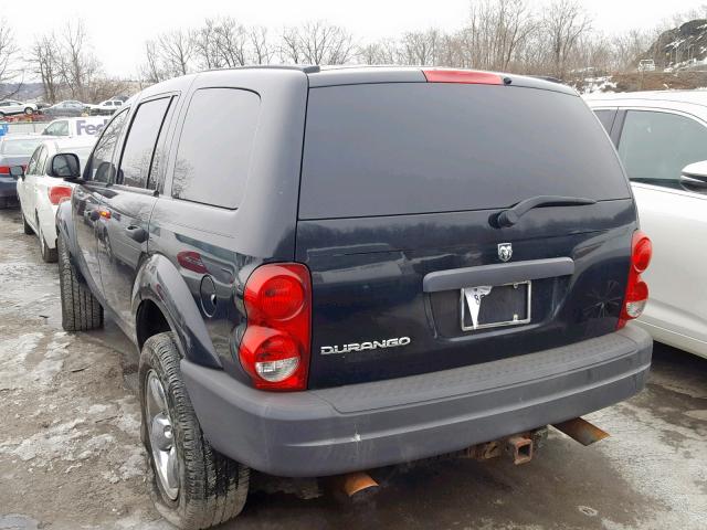 1D4HB38N74F121113 - 2004 DODGE DURANGO ST BLACK photo 3