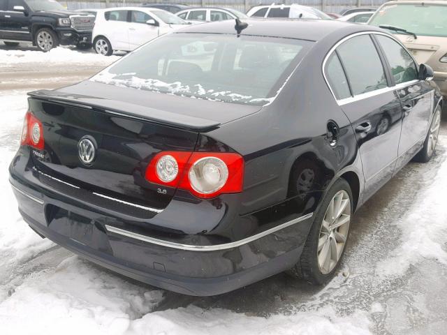 WVWCU73C98E015160 - 2008 VOLKSWAGEN PASSAT VR6 BLACK photo 4