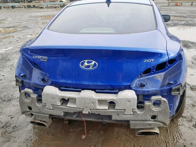 KMHHT6KD4CU078884 - 2012 HYUNDAI GENESIS CO BLUE photo 9