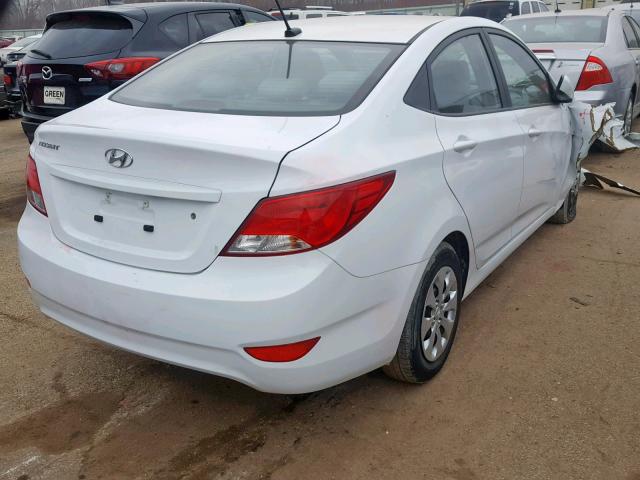 KMHCT4AE2HU176036 - 2017 HYUNDAI ACCENT SE WHITE photo 4