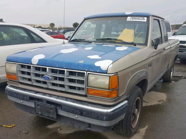 1FTCR14T5LPB59458 - 1990 FORD RANGER BEIGE photo 2