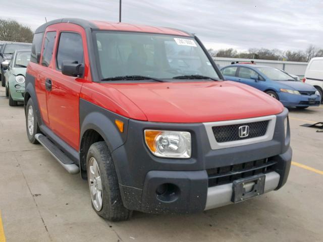 5J6YH18675L014391 - 2005 HONDA ELEMENT EX RED photo 1