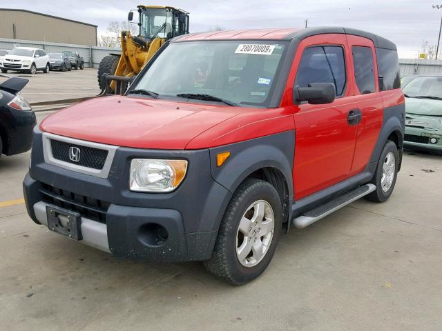 5J6YH18675L014391 - 2005 HONDA ELEMENT EX RED photo 2