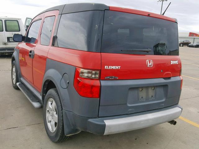 5J6YH18675L014391 - 2005 HONDA ELEMENT EX RED photo 3