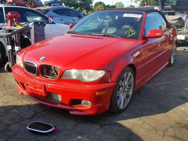 WBABW53444PL46176 - 2004 BMW 330 CI RED photo 2