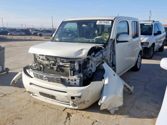 JN8AZ2KR8AT154042 - 2010 NISSAN CUBE BASE WHITE photo 2