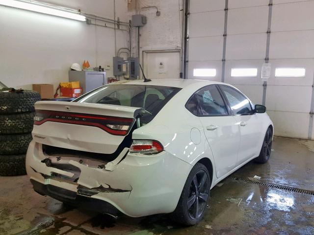 1C3CDFBB1GD630300 - 2016 DODGE DART SXT WHITE photo 4